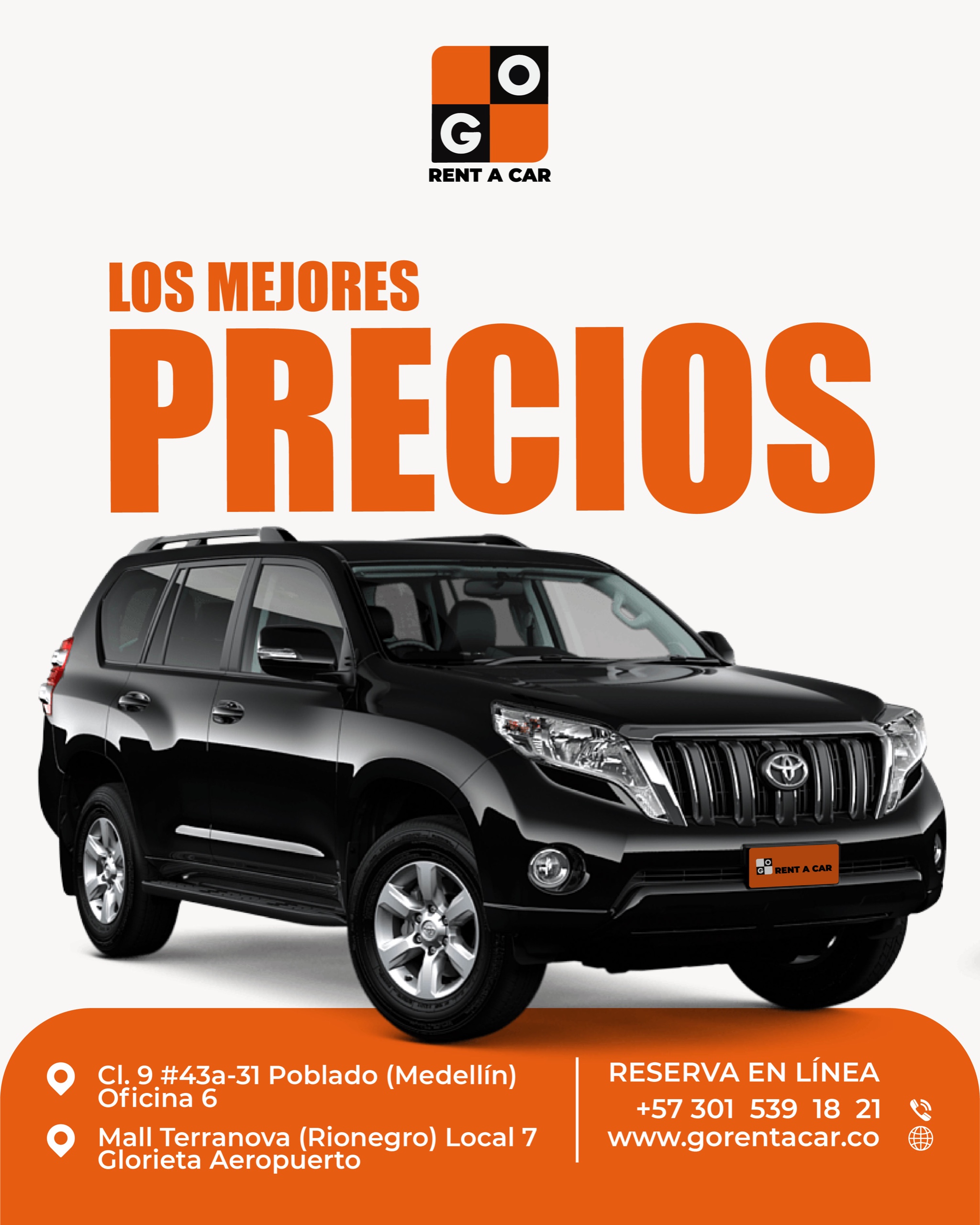 GO Rent a car Medellín y Rionegro