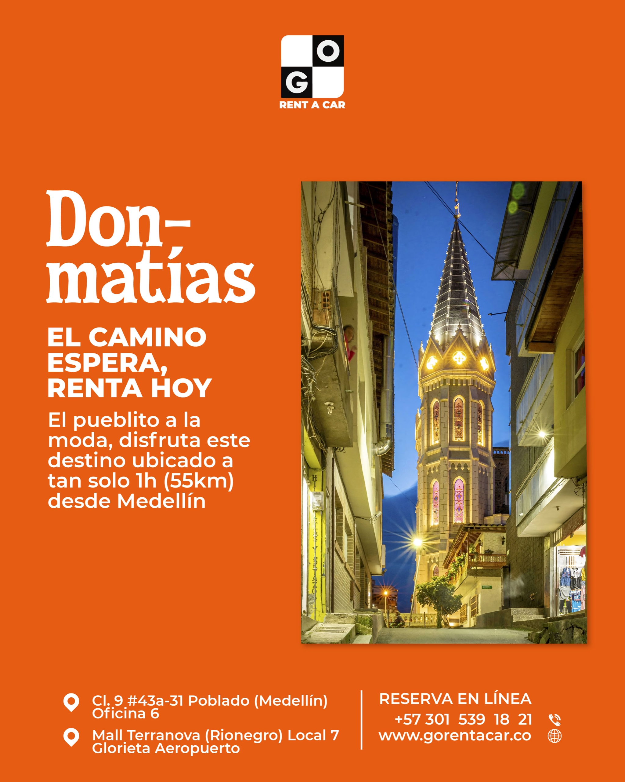 Don Matías con Go Rent a car Don Matías con Go Rent a car