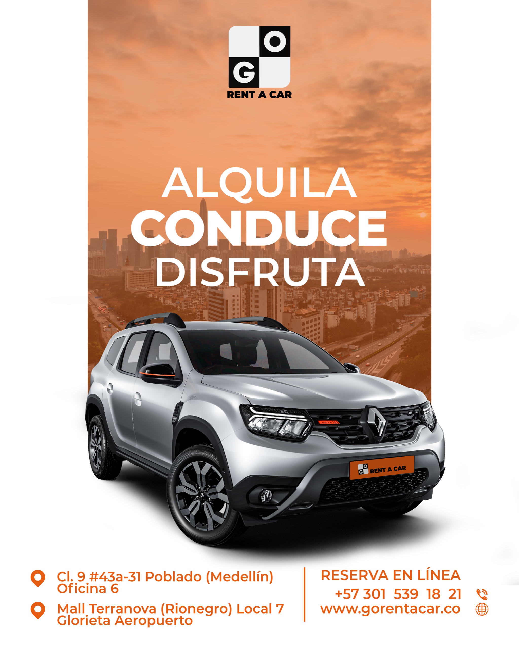 Go Rent a car Medellín y Rionegro Go Rent a car Medellín y Rionegro