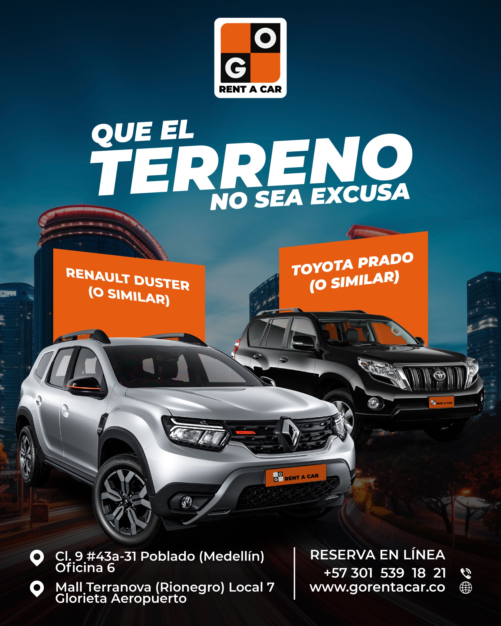 Rent a car en Rionegro
