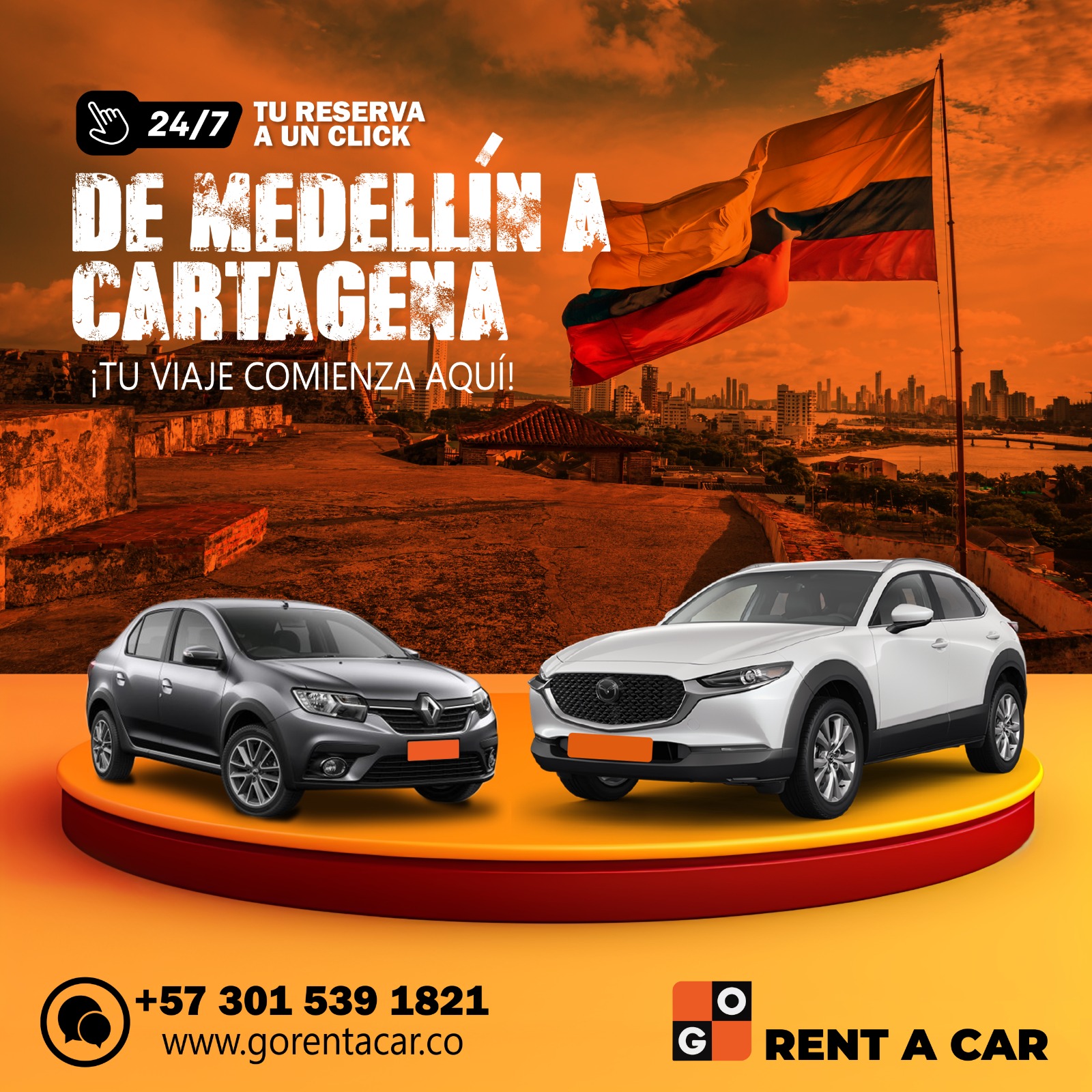 Cartagena con Go Rent a car