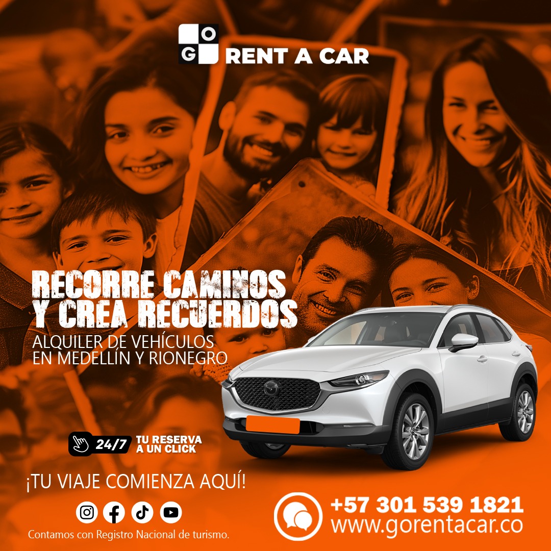 Go rent a car Medellín y Rionegro